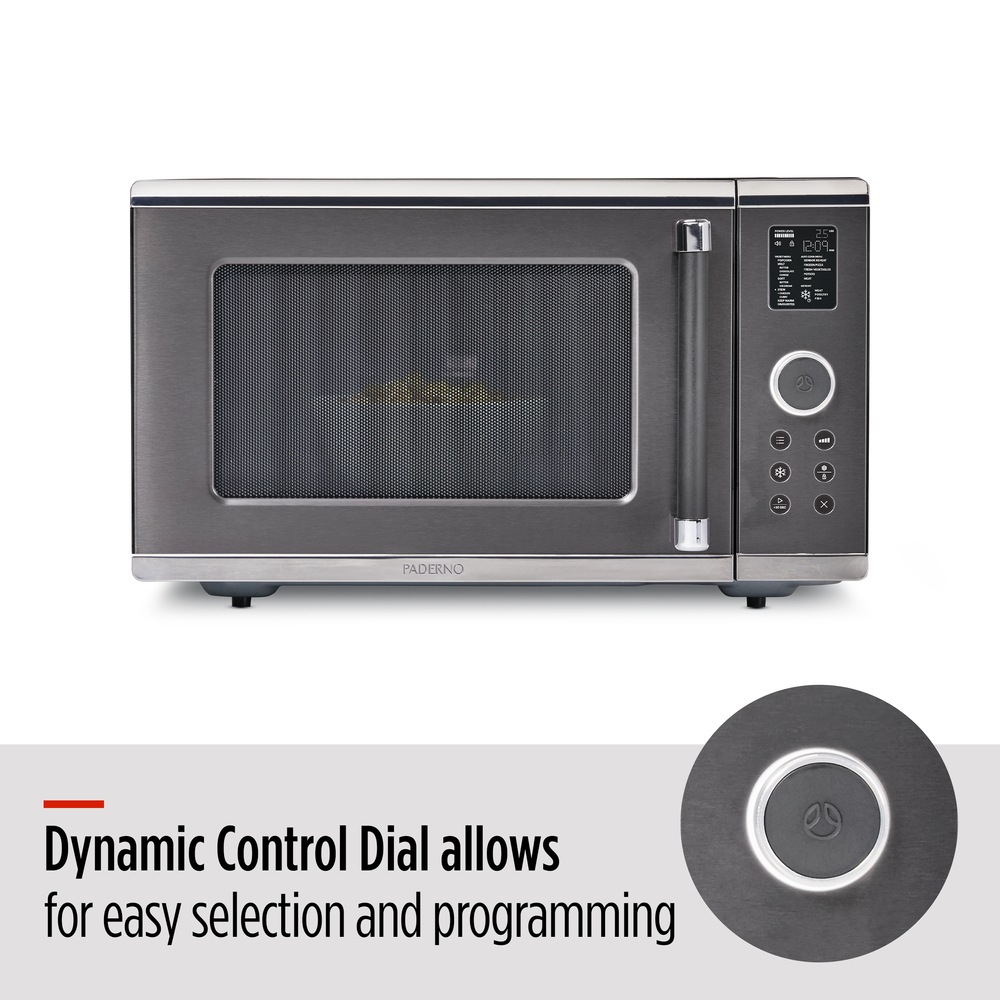 PADERNO Countertop Microwave with EvenHeat Inverter Technology, 1.6 cu