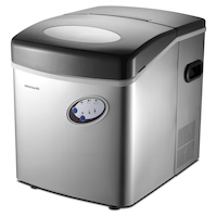 Frigidaire Stainless Steel Ice Maker, 5-L Front_Three_Fourths_Angled_Left