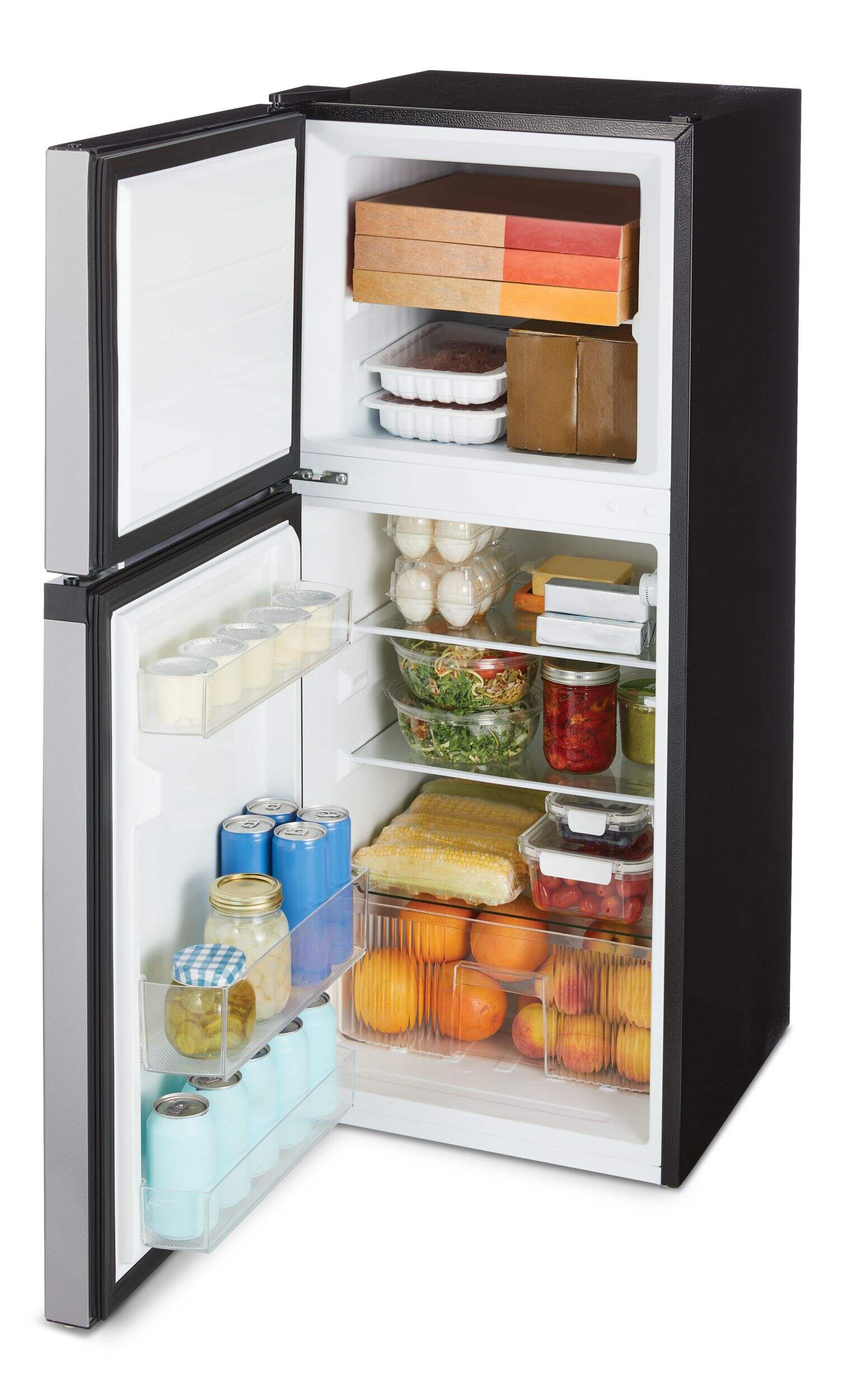Vida by PADERNO 2-Door Stainless Steel Fridge, 4.5 Cu-Ft Front_Angled_Left
