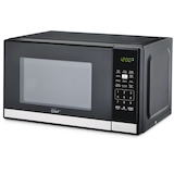MASTER Chef Countertop Microwave, 1050 W, Black Stainless Steel, 0.7-cu-ft Front_Three_Fourths_Angled_Left