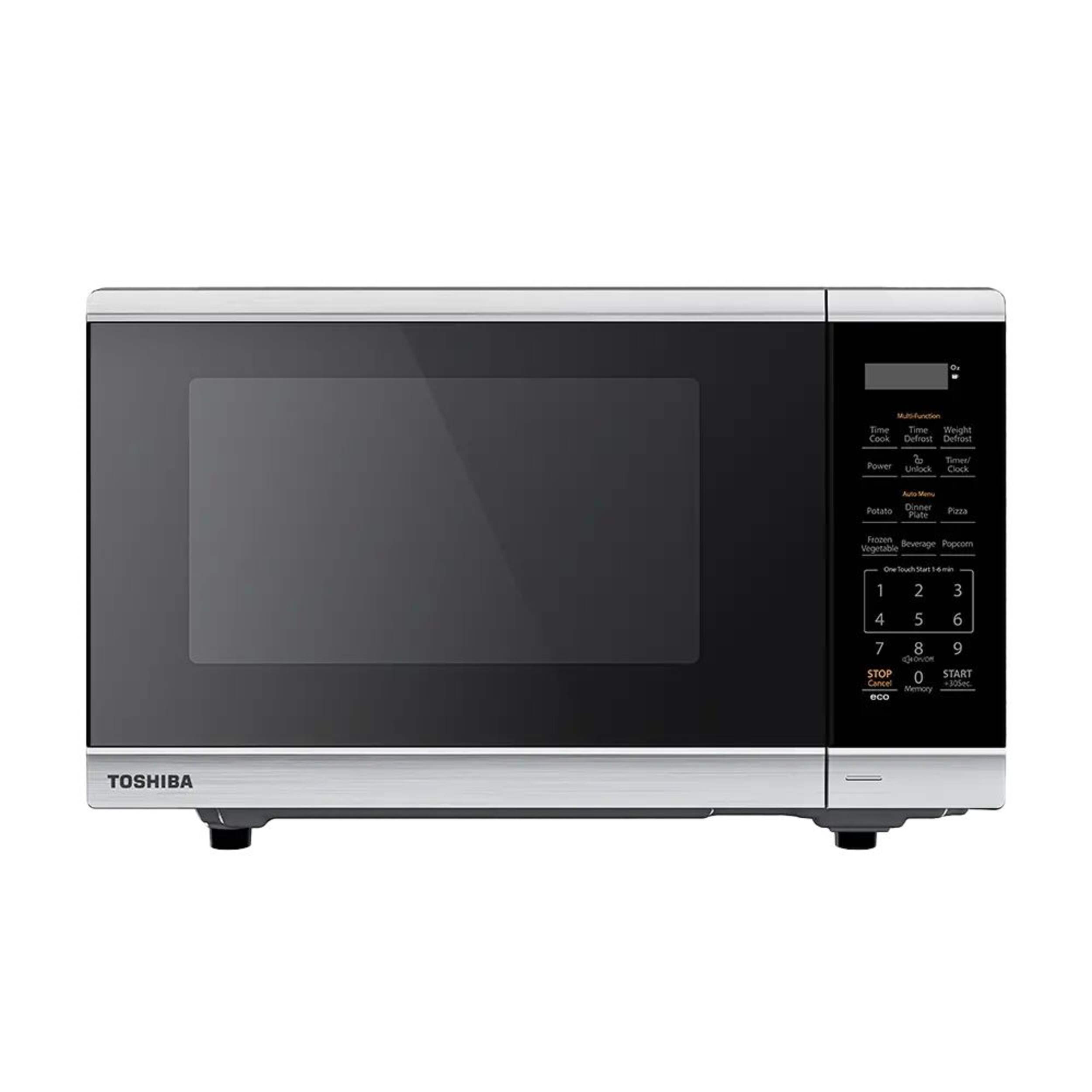 Toshiba Countertop Microwave, Stainless Steel, 900 W, 0.9-cu-ft Front_Flat