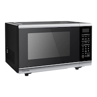 Toshiba Countertop Microwave, 1100 W, Stainless Steel Smart Sensor, 1.3-cu-ft Front_Angled_Right
