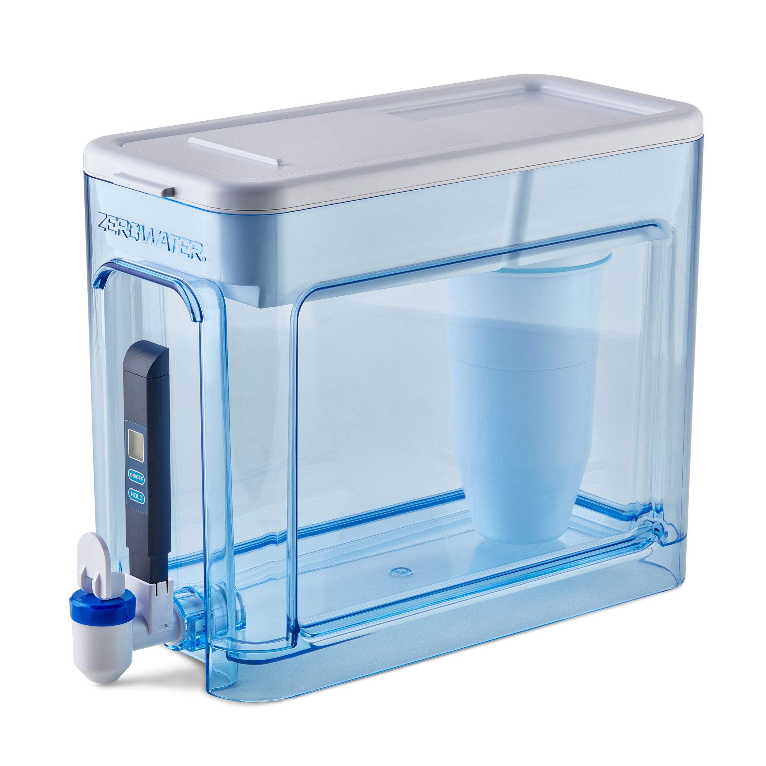ZeroWater 32 Cup Ready-Read Dispenser Front_Angled_Left