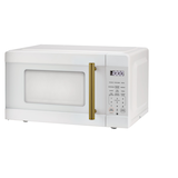 Four à micro-ondes Vida, blanc/doré, 0,9 pi3 Front_Three_Fourths_Angled_Left