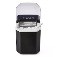 Master Chef Compact Countertop Ice Maker with LED Display, 26-lb Ice/Day, Black
