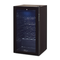 Master Chef Freestanding Wine Fridge/Cooler, Holds 34-Bottles, 3.3-cu.ft, Black