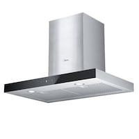 Hotte de cuisine à ventilateur en T Midea Glass, 450 pi3/min, commande gestuelle, acier inoxydable, 30 po