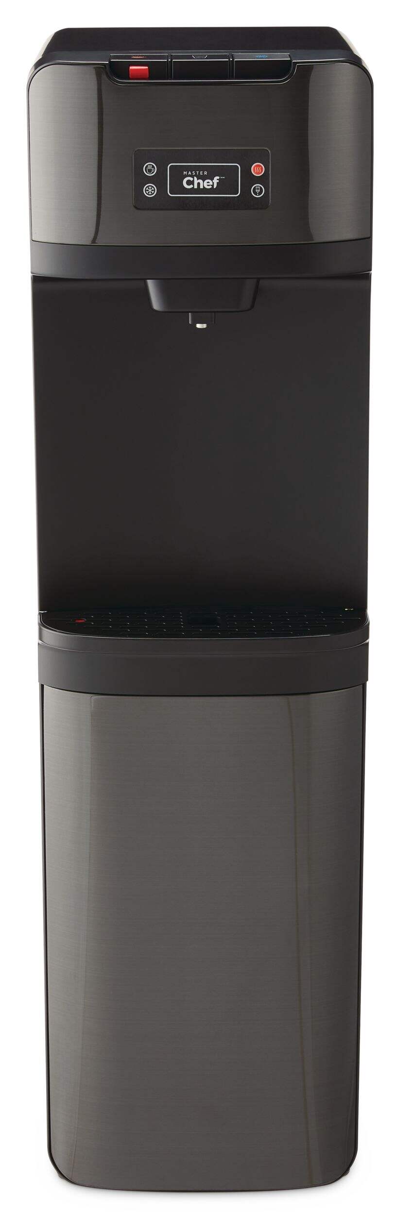 Master Chef Bottom Load Water Cooler/Dispenser, Energy Star, Black/Stainless Steel Front_Flat