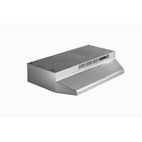Broan BU2 Series 230CFM Under Cabinet Kitchen Exhaust Fan Range Hood, Stainless Steel, 30-in Front_Three_Fourths_Angled_Right