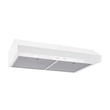 Broan Glacier1 350CFM Under Cabinet Kitchen Exhaust Fan Range Hood, White, 30-in Bottom_Plunge