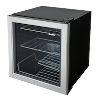 Danby Freestanding Wine Fridge/Cooler, Holds 17-Bottles, Metal Front_Three_Fourths_Angled_Left