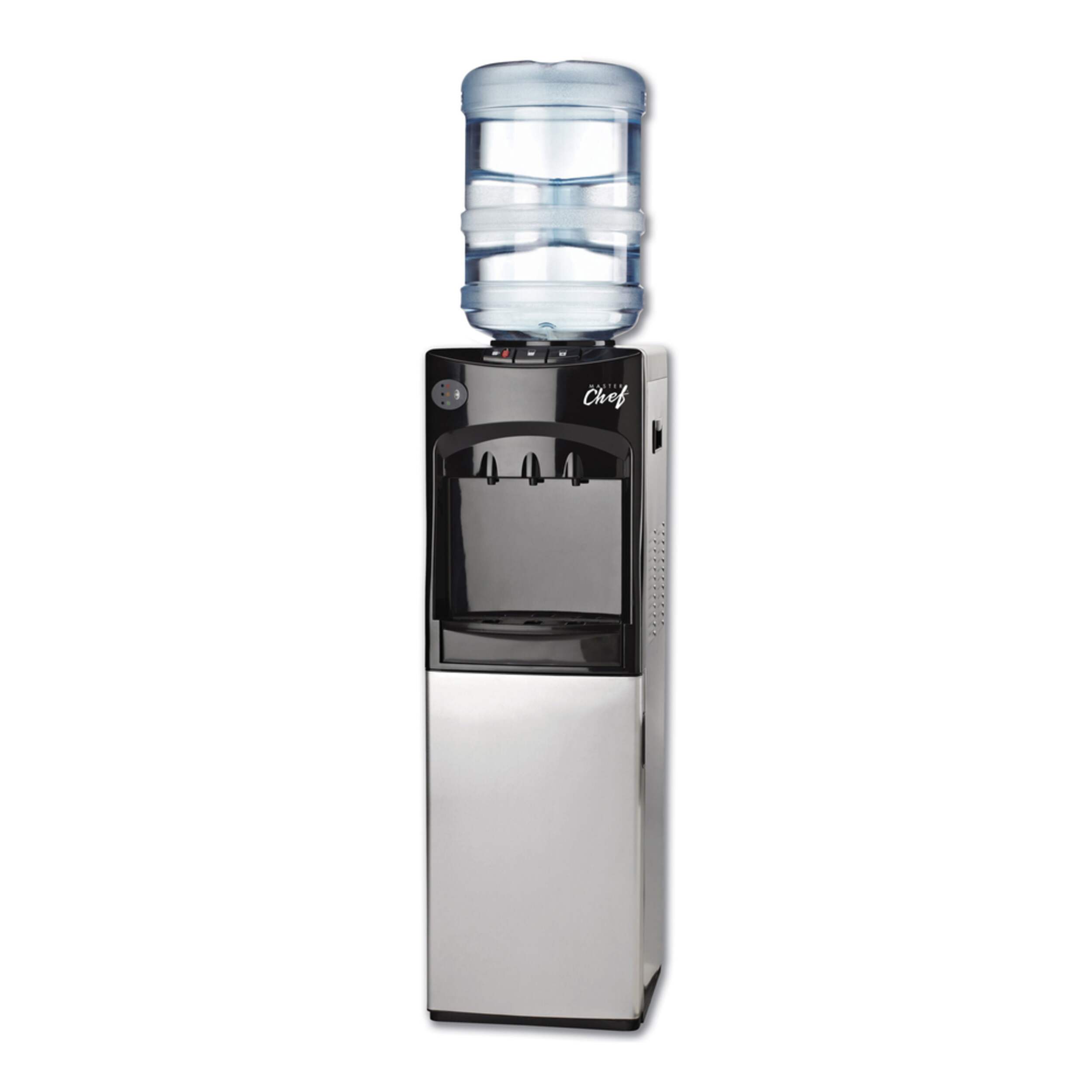 MASTER Chef Hot Room and Cold Water Cooler, Black/Stainless Steel