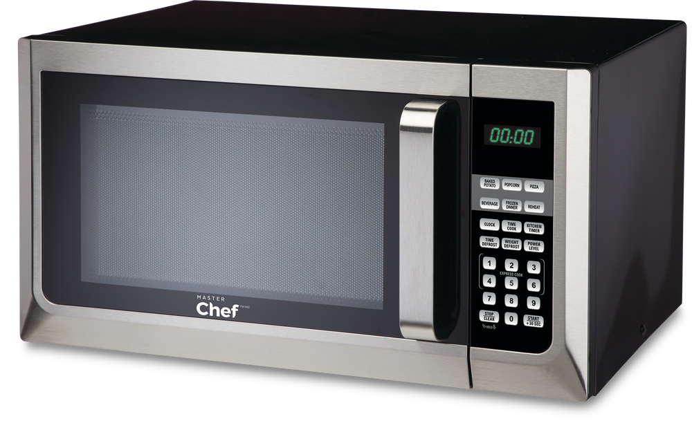 Master Chef 0 9 Cu Ft Microwave, 0 7 Cu Ft Countertop Microwave Oven Stainless Steel 1 3