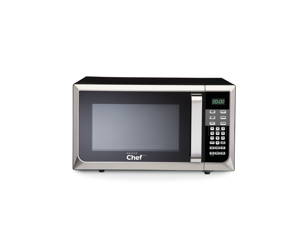 MASTER Chef Countertop Microwave, 1.1cu.ft., Stainless Steel