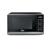 MASTER Chef Countertop Microwave, 0.7-cu.ft., Black/Stainless Steel Front_Elevated