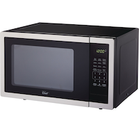 MASTER Chef Countertop Microwave, 0.9-cu.ft., Black & Stainless Steel Front_Angled_Left