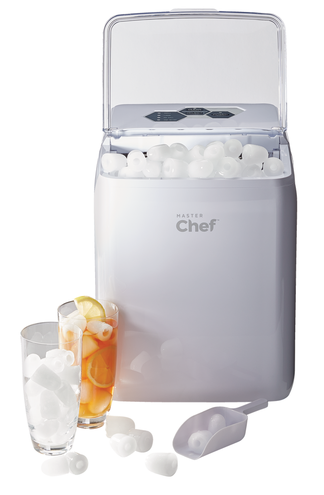 MASTER Chef Portable Compact Ice Maker, 44 lbs of Ice Per Day, Ready in