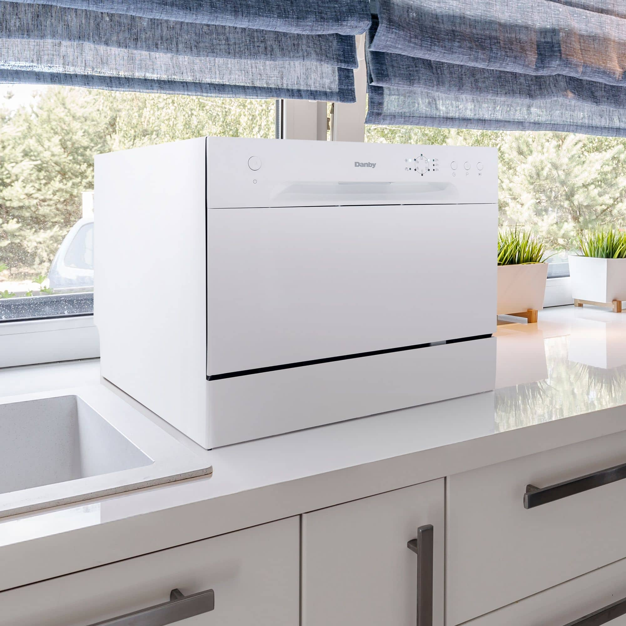 Danby countertop dishwasher with hot sale window