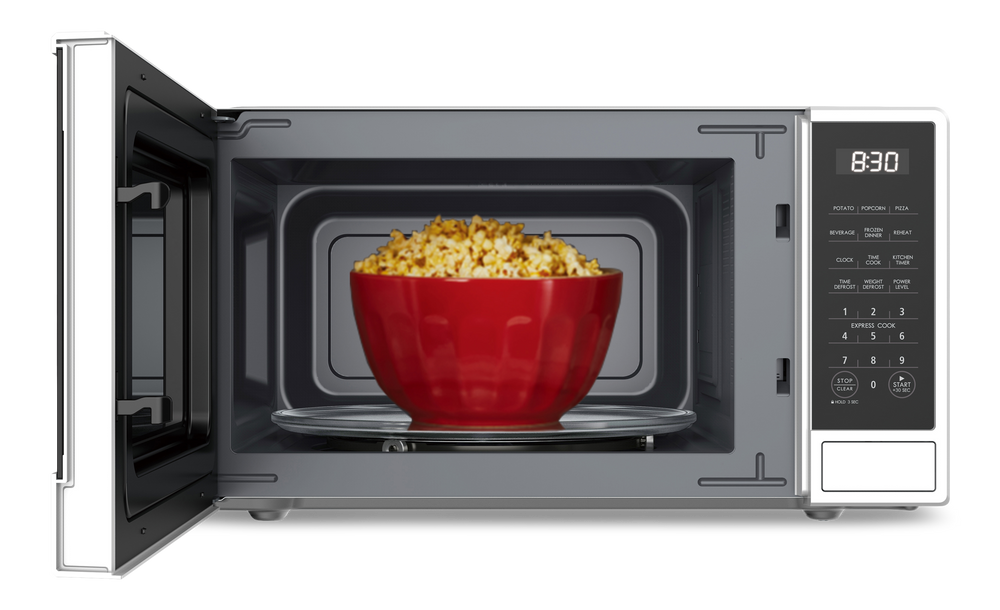 MASTER Chef Countertop Microwave, 1.1cu.ft., Matte White Canadian Tire