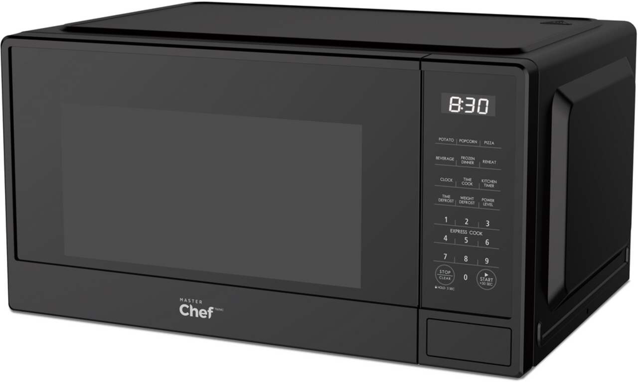 MASTER Chef - Four à micro-ondes de comptoir 1,1 pi³, noir mat