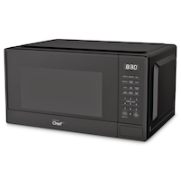 MASTER Chef Countertop Microwave, 1.1-cu.ft., Matte Black Front_Angled_Left