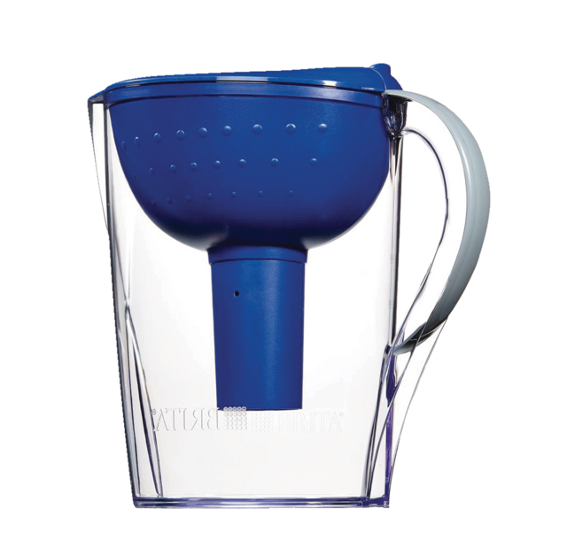 Brita® Pacifica Water Filter Pitcher with Standard Replacement Filter, BPA Free, 10 Cup, Blue