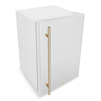 Vida by PADERNO Fridge with Handle, Gold/White, 4.4-cu-ft