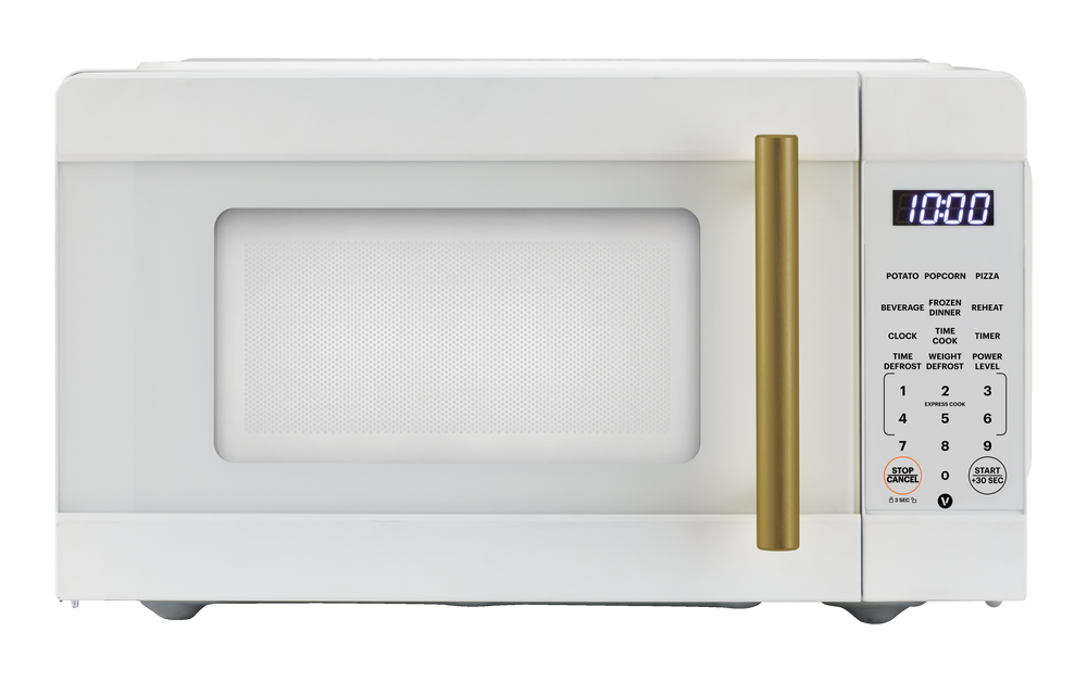 Vida by PADERNO Microwave Oven, White/Gold, 0.9cuft Canadian Tire