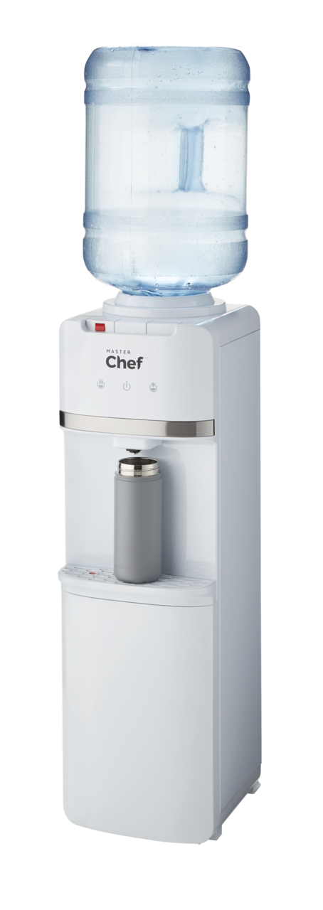 MASTER Chef - Refroidisseur Distributeur d’eau à chargement par le bas, 3  températures, noir mat