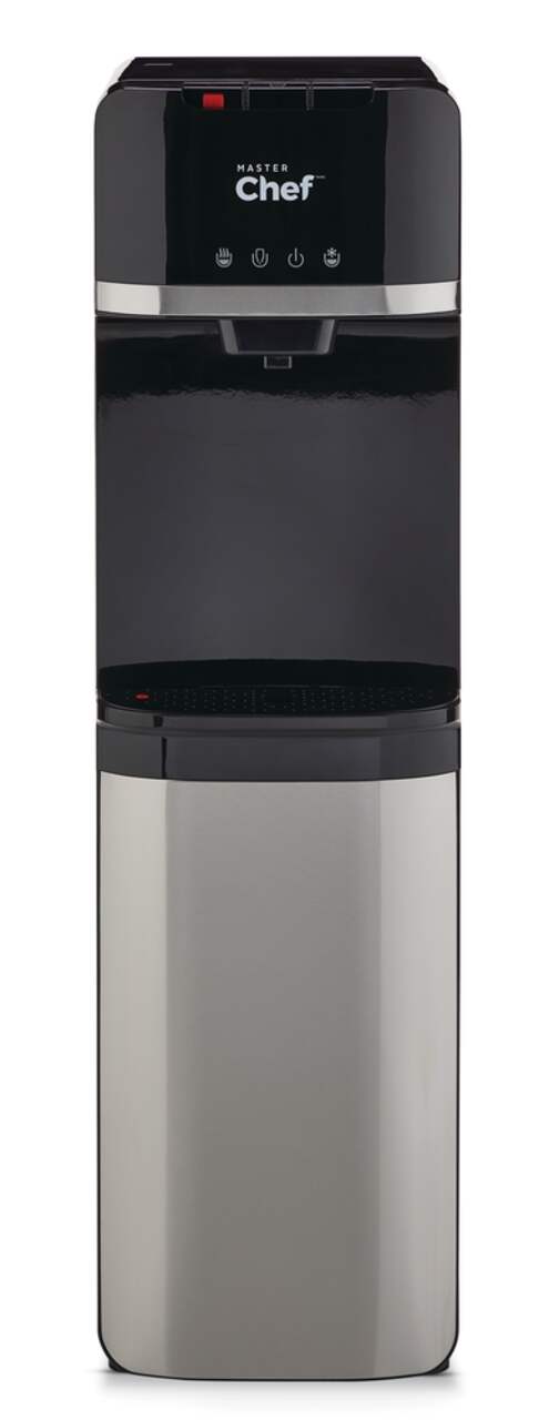 Distributeur d'eau à chargement par le bas Primo, eau  chaude/froide/température ambiante, acier inoxydable/noir