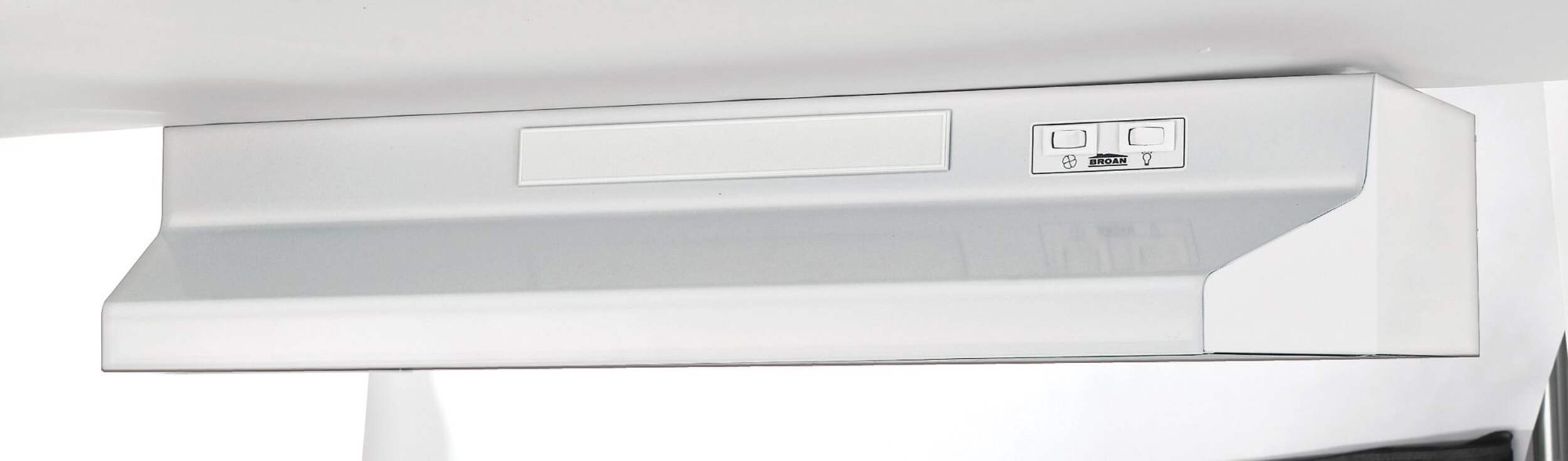Broan Basic Performance Range Hood, 30-in Front_Angled_Left