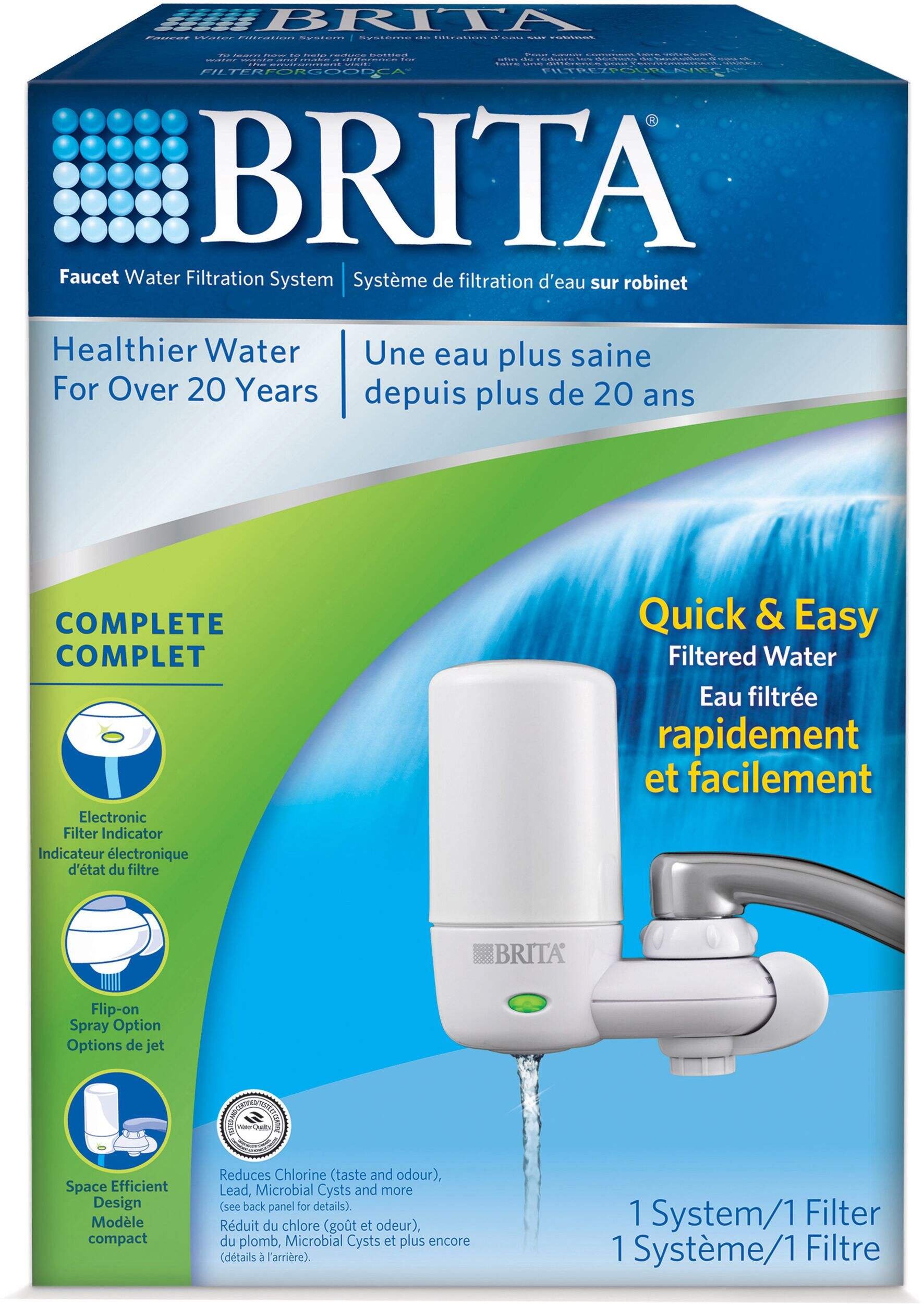 Brita 'On Tap' Faucet Filter System Front_Elevated