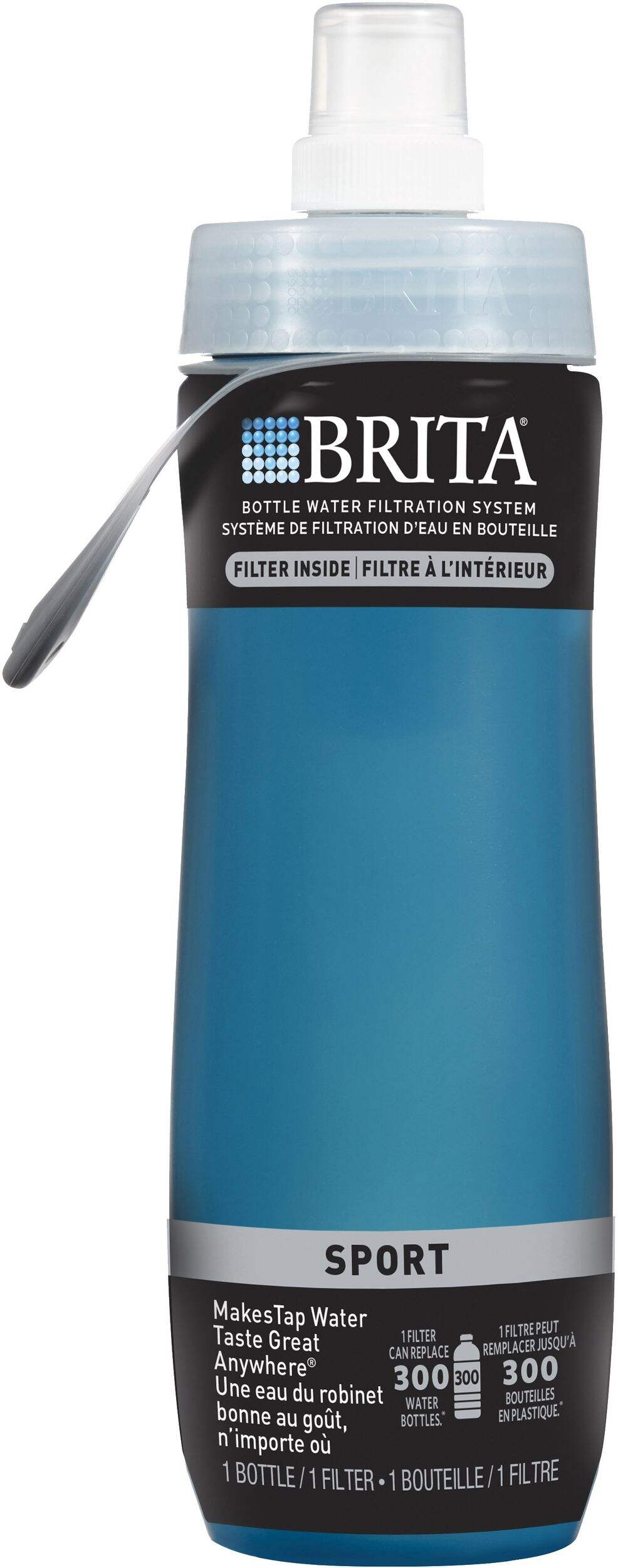Brita Blue Water Bottle Front_Flat