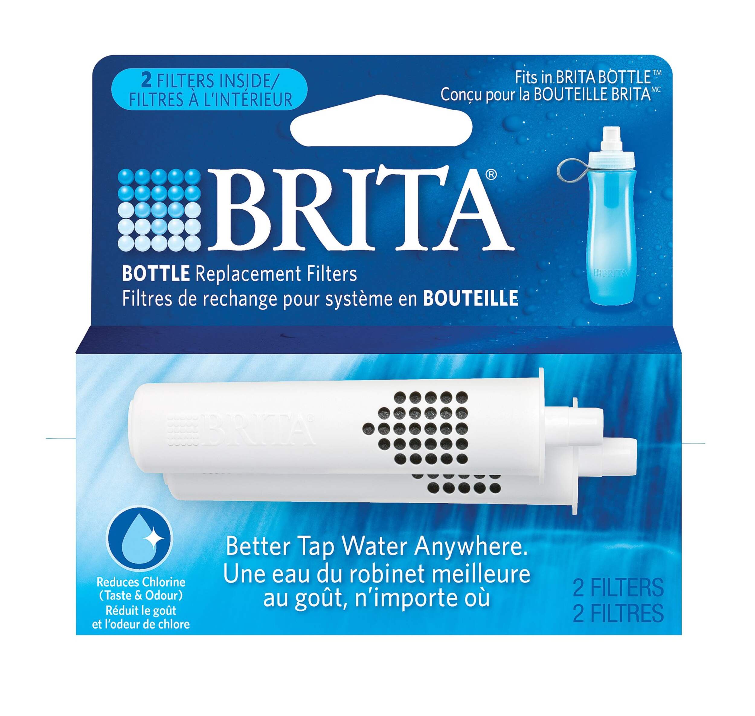 Brita - Filtres pour carafe filtrante, 2 paq Front_Flat