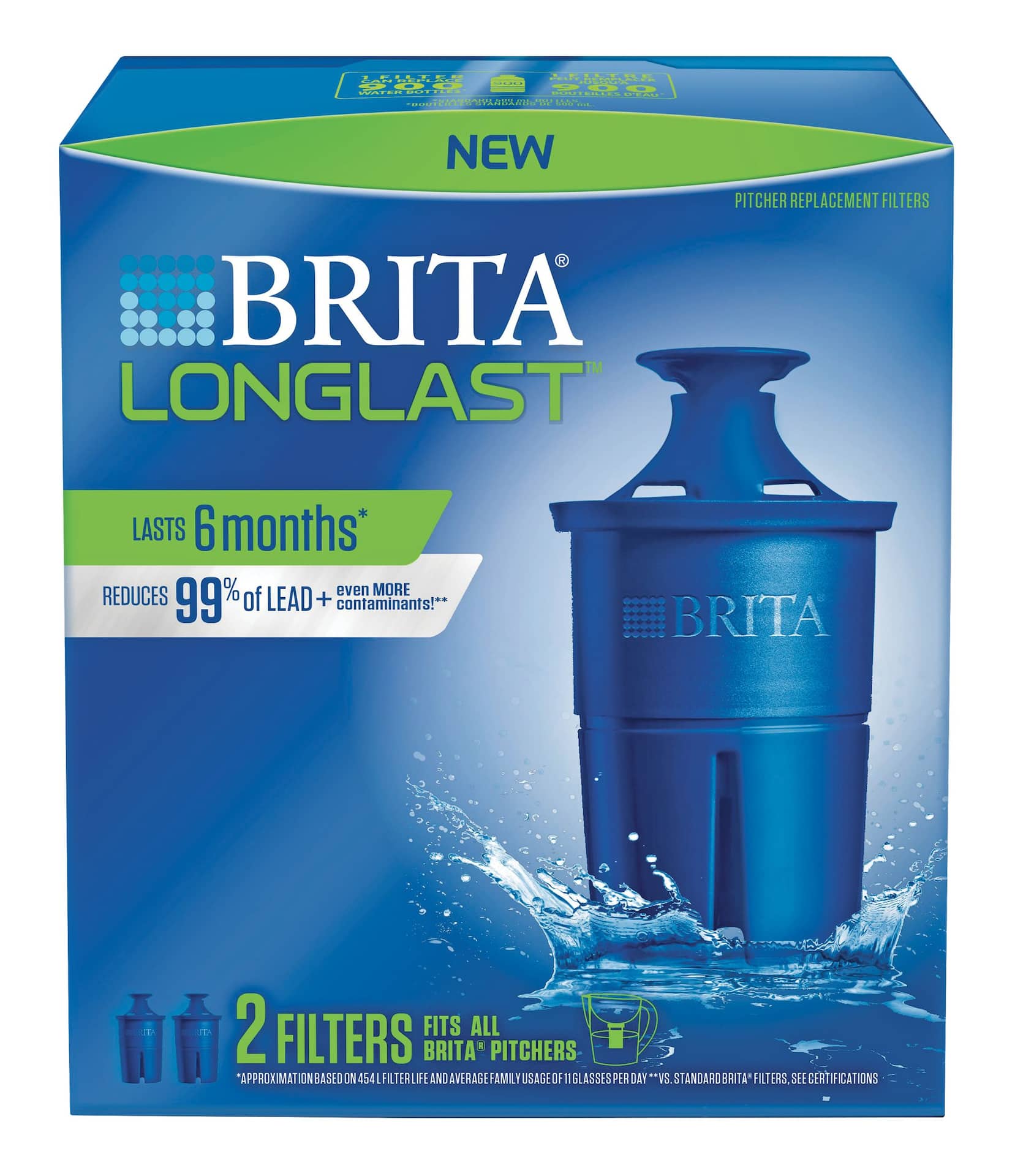 Brita Elite Water Filter Replacement, Reduces Lead - 2 Count 