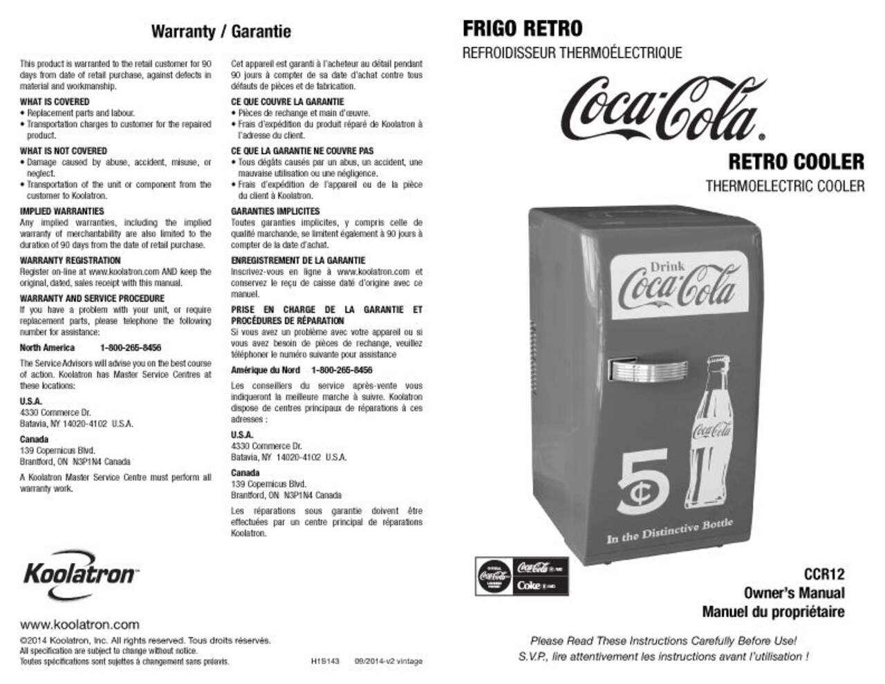 Coca-Cola Retro Style Fridge, 18-Can