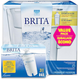 Brita Slim Pitcher Water Filtration System, 3-pk Front_Elevated
