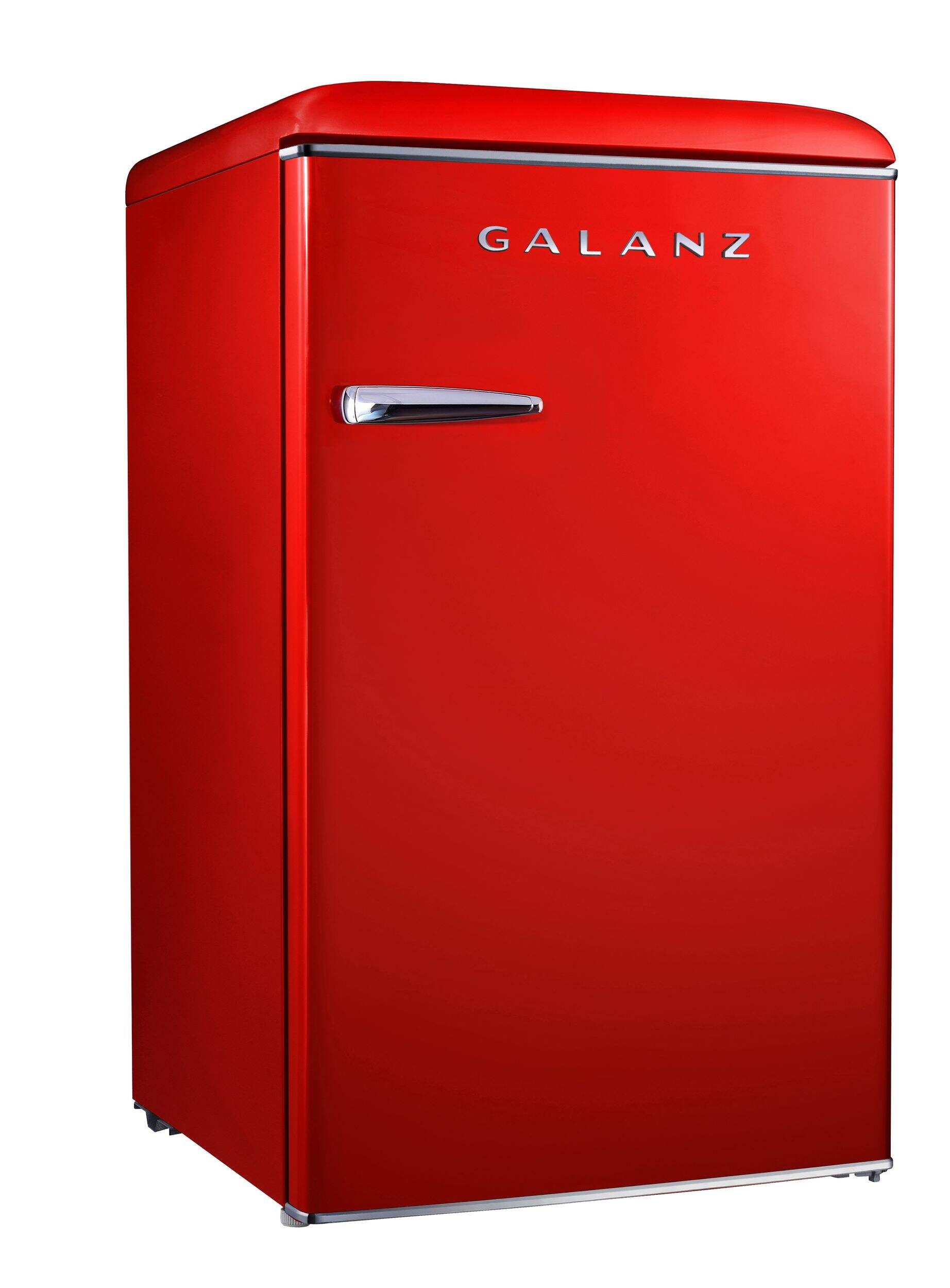 Galanz - Mini réfrigérateur compact avec thermostat réglable, 3,5 pi³ ,rouge Front_Angled_Right