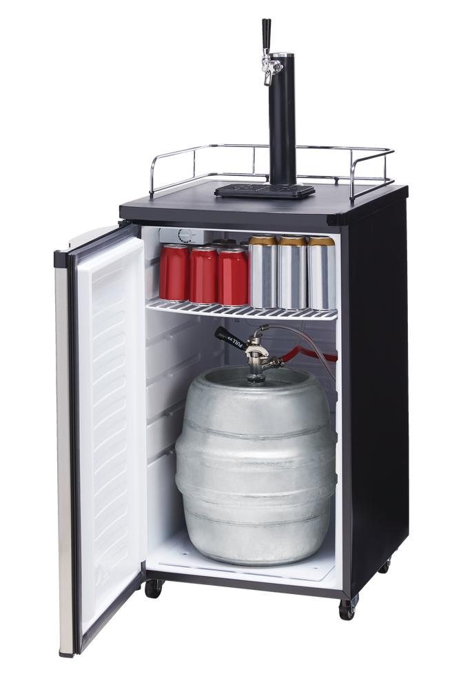 keg in freezer