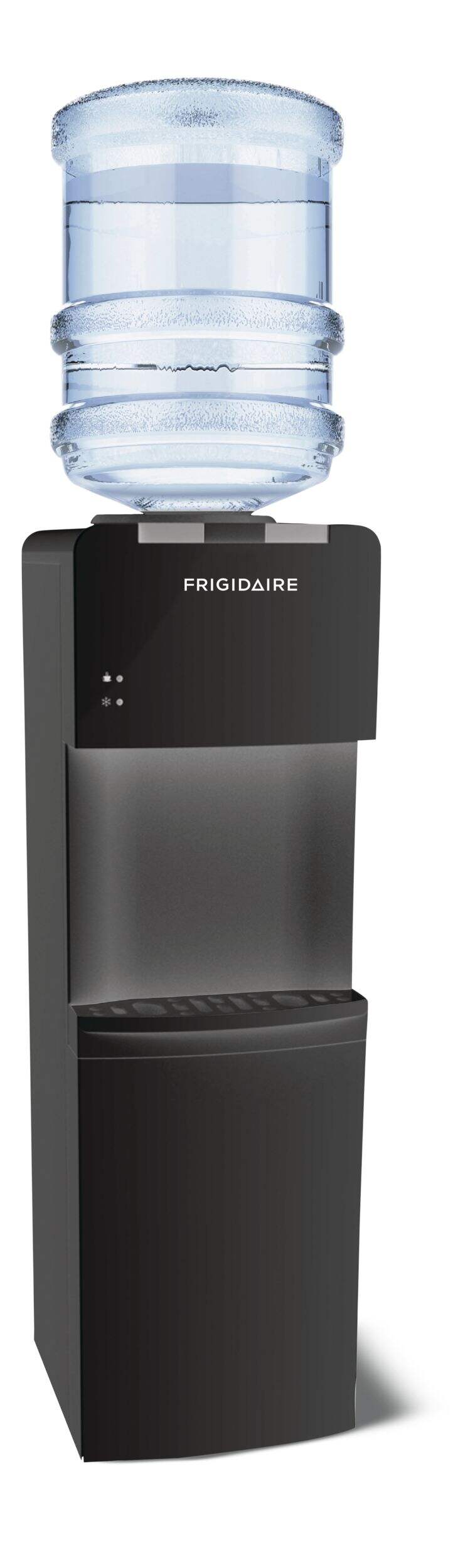 Frigidaire Top Load Hot & Cold Water Cooler/Dispenser, Black Front_Three_Fourths_Angled_Right