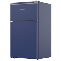 Frigidaire 2 Door Compact Fridge, Blue, 3.1 cu.ft. Front_Angled_Left