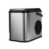 Danby Compact Countertop Stainless Steel Bullet Ice Maker with LED Display, 40-oz, 26-lb Ice/Day Front_Angled_Left