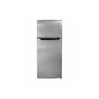 Danby 2-Door Fridge in Stainless Steel Look, 4.5 cu. ft. Front_Flat