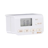 Indoor Digital Daily Lamp Plug-in Timer, Slim Design, White