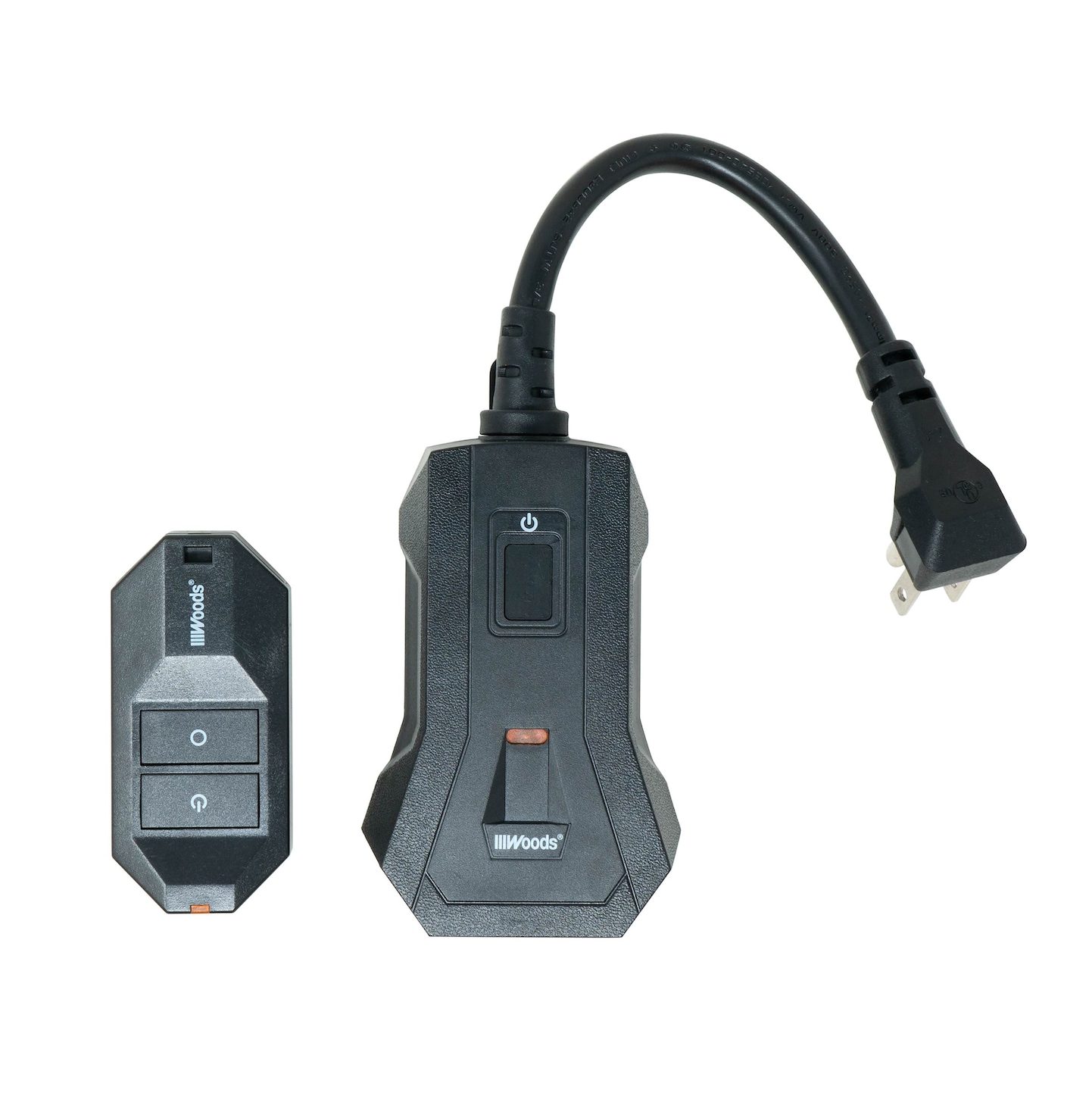 Woods Outdoor Wireless Remote Control Timer with Grounded Outlet