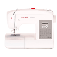 SINGER® Brilliance™ 6180 Computerized Sewing Machine, 180 Stitch Applications, LCD Screen Front_Elevated