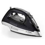 T-fal 1700W UltraGlide Pro Iron with Auto-Clean Soleplate and Auto Shutoff, Black Front_Three_Fourths_Angled_Right