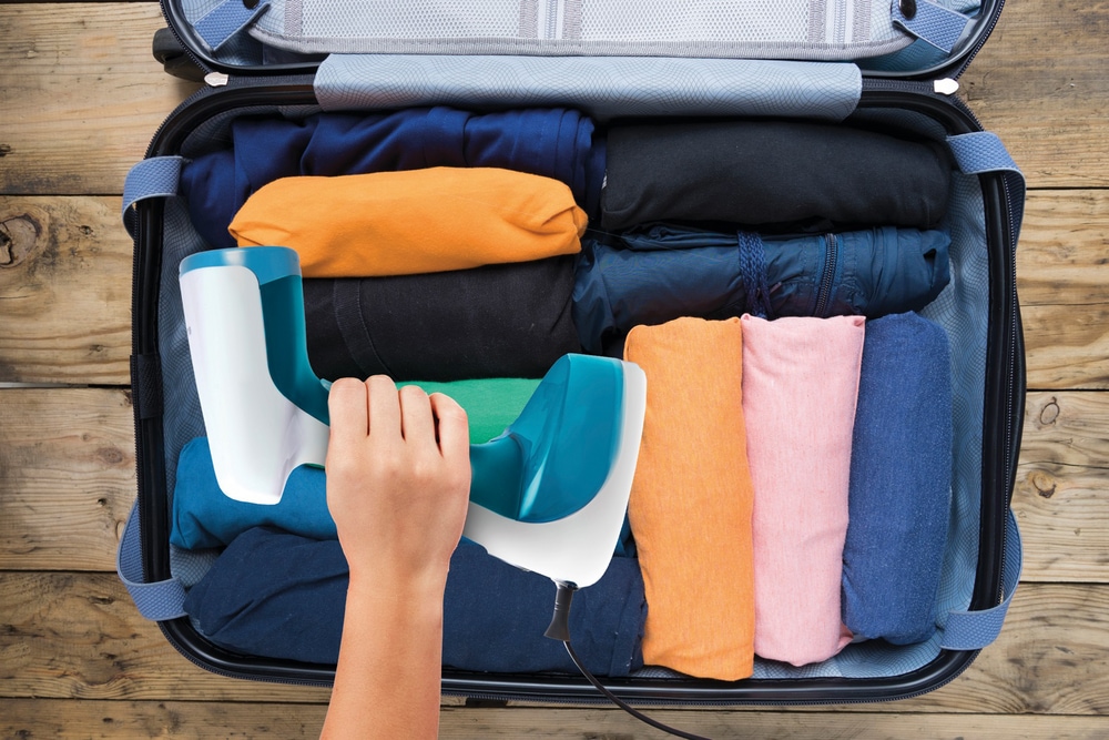 Tfal 1110W Handheld Clothes Steamer, 5 Minutes of Continuous Steam, 45 Second Heat Up