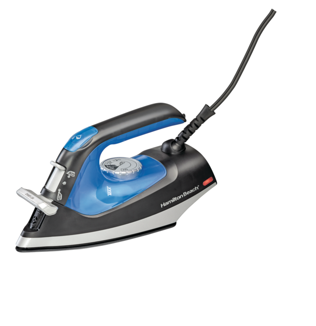 Hamilton Beach 1200W 2 in 1 Steam Iron and Clothes Steamer, Blue/Black ...