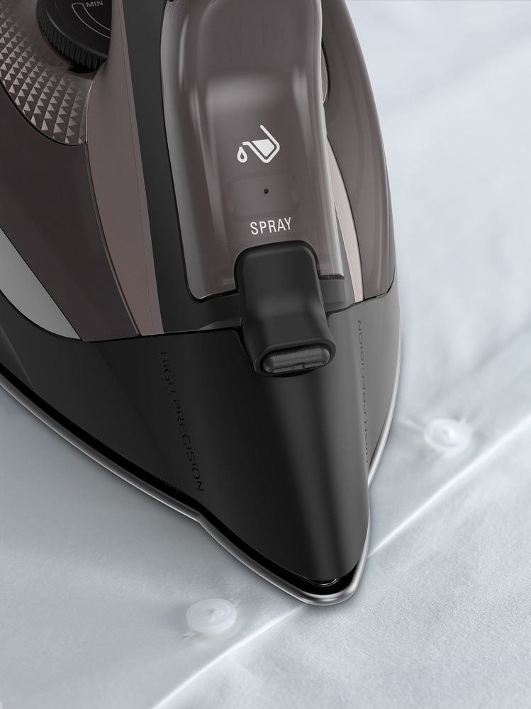 Rowenta 1700W Compact Steam Iron with Stainless Steel Soleplate and